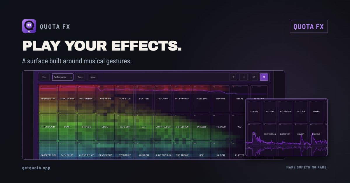 Quota FX performance controls, replacing the old price-led launch cover.