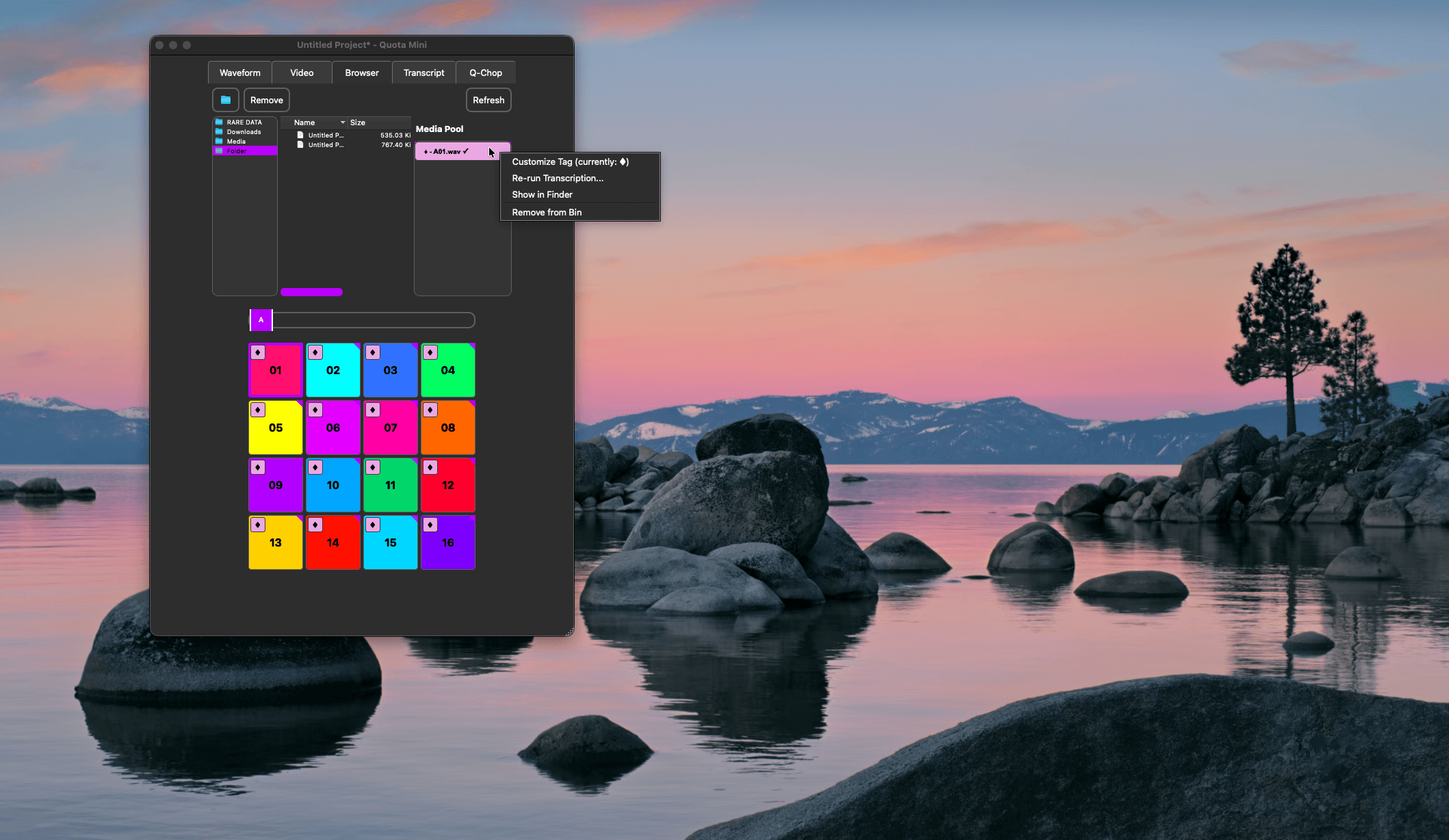 Quota Mini project system