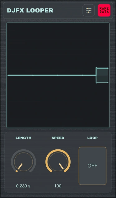 DJFX Looper's actual iPhone interface, submitted to Apple